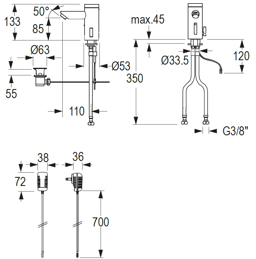 CONTI+ lumino el. IR Standarm. NetzAP m.Misch. Chrom m.Ablg. Click L10i
