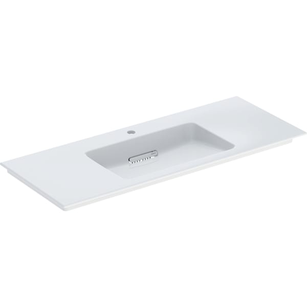 Geberit ONE MWT 120x48cm, CleanDrain m. Hl., o. Ül., weiß, KeraTect/weiß glzd