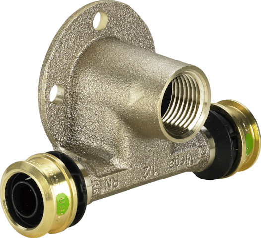 Viega T-Stück mit SC Raxofix 5324.3 in 16mm x Rp1/2 Siliziumbronze