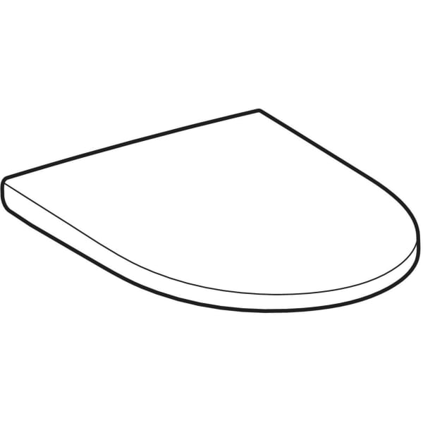 Geberit iCon WC-Sitz, Befestigung von oben m. Absenka., Quick Release, weiß matt