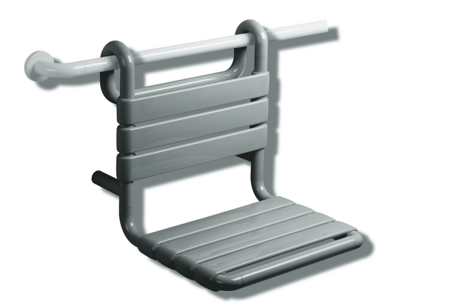 HEWI Einhängesitz Ser 801, B:450 mm, H:472 mm, T:500 mm tiefschwarz