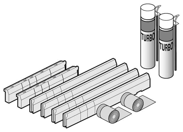 VB Installationsset 914111 340x1070x160mm