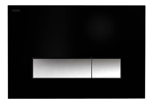WC-Betätigungsplatte MEPA Orbit 2-M Kunststoff Brilliantschwarz
