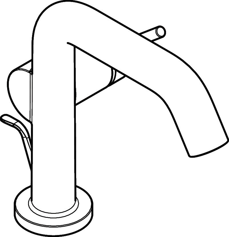 Hansgrohe WTM 110 Tecturis S Fine CoolStart mit Zugstangen-Ablaufgarnitur BBR