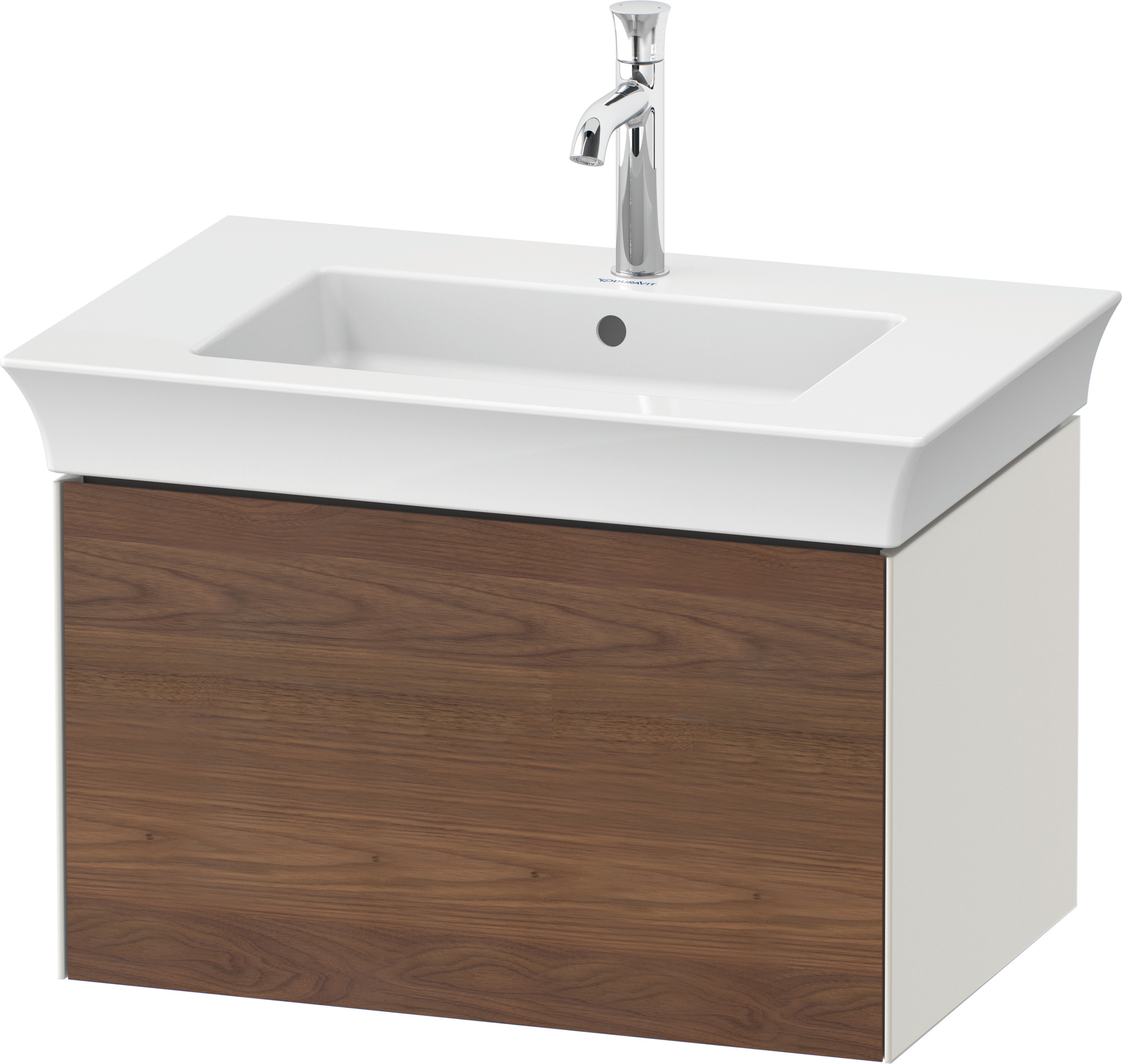Duravit WTU White Tulip wandh.,1 Auszug 410x684x458mm,A.Nussb.M/N.Weiß Sdm
