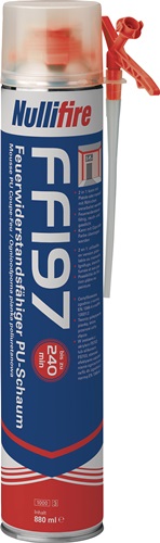 1K-Montageschaum FF197 880 ml B1 grau Dose NULLIFIRE 1K-Montageschaum FF197 880 ml B1 grau Dose NULLIFIRE
