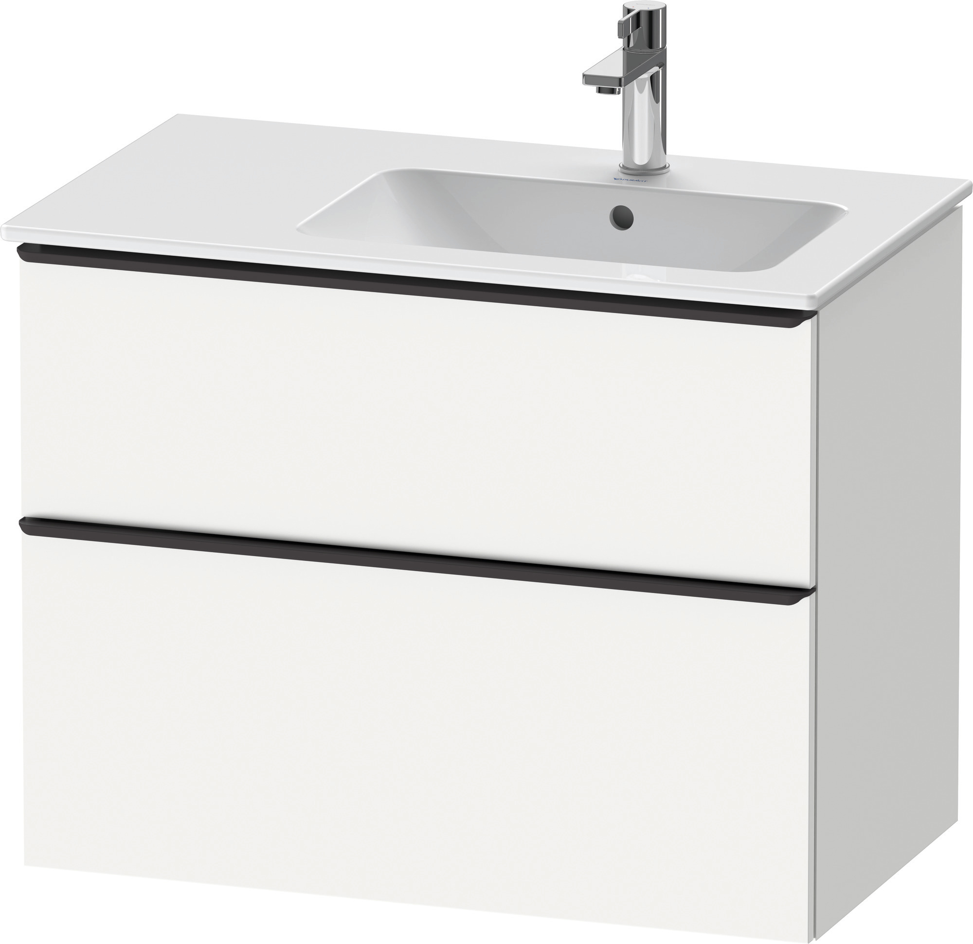 Duravit D-Neo WTU,Ausz:1,Schubk:1,GR:Dia.Schw 810x462x625mm,Wandh,Weiß Matt,Dekor
