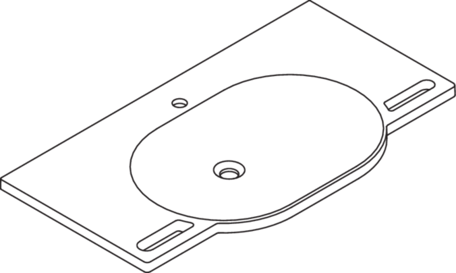 HEWI Waschtisch, B:1000mm, T:550mm, alpinweiß, ohne Überlauf, 1 HL