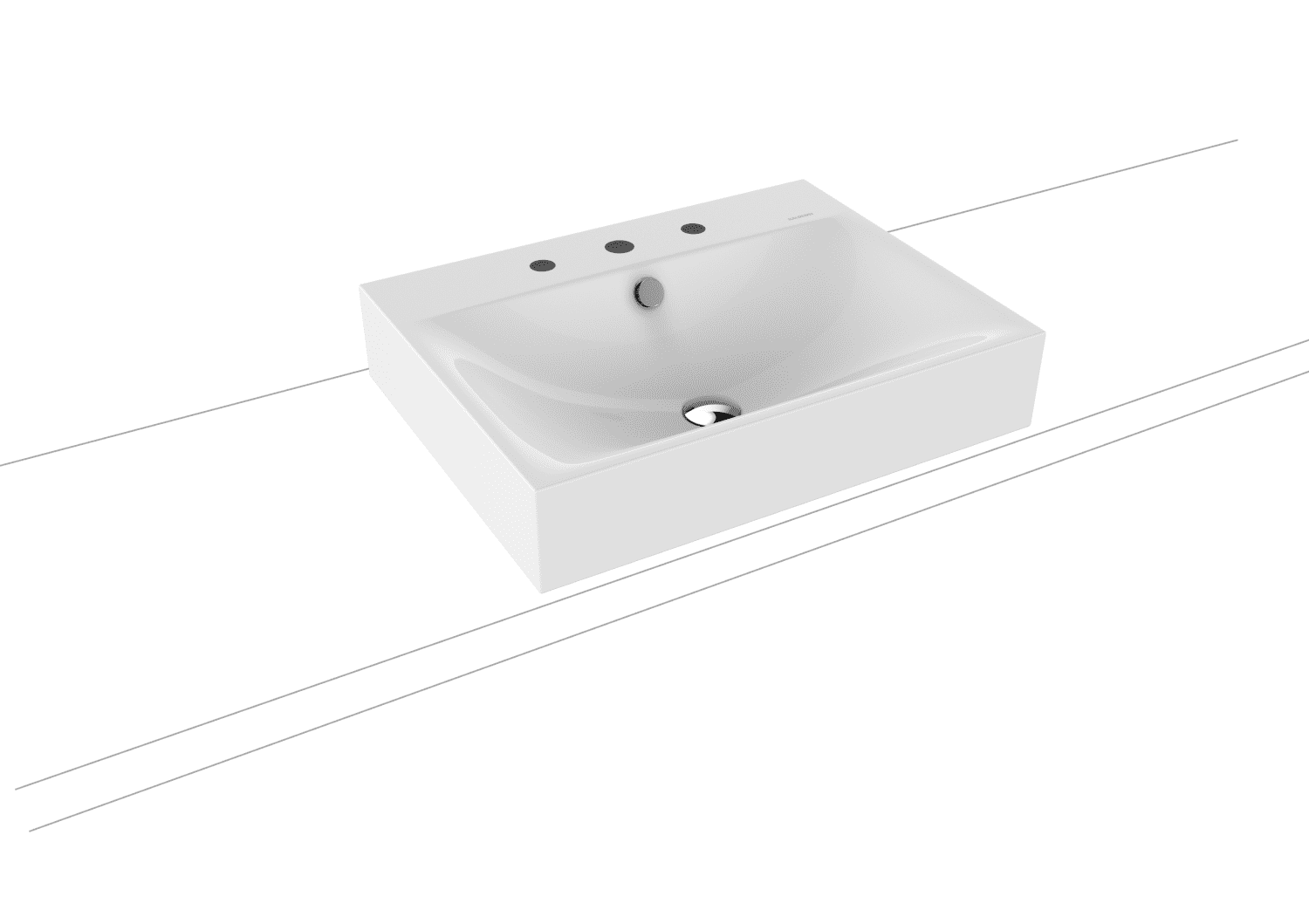 KA WB SILENIO Mod.3042,600x460mm,alpwe, PEFF,AD,m. 3HL,mÜL,chr
