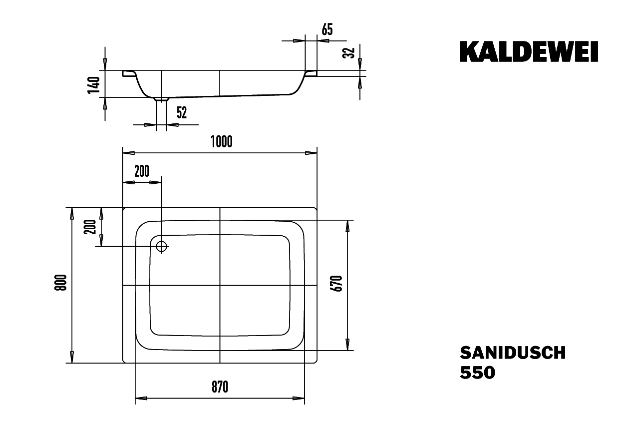 KA DW SANIDUSCH Mod.550,800x1000mm, pergamon