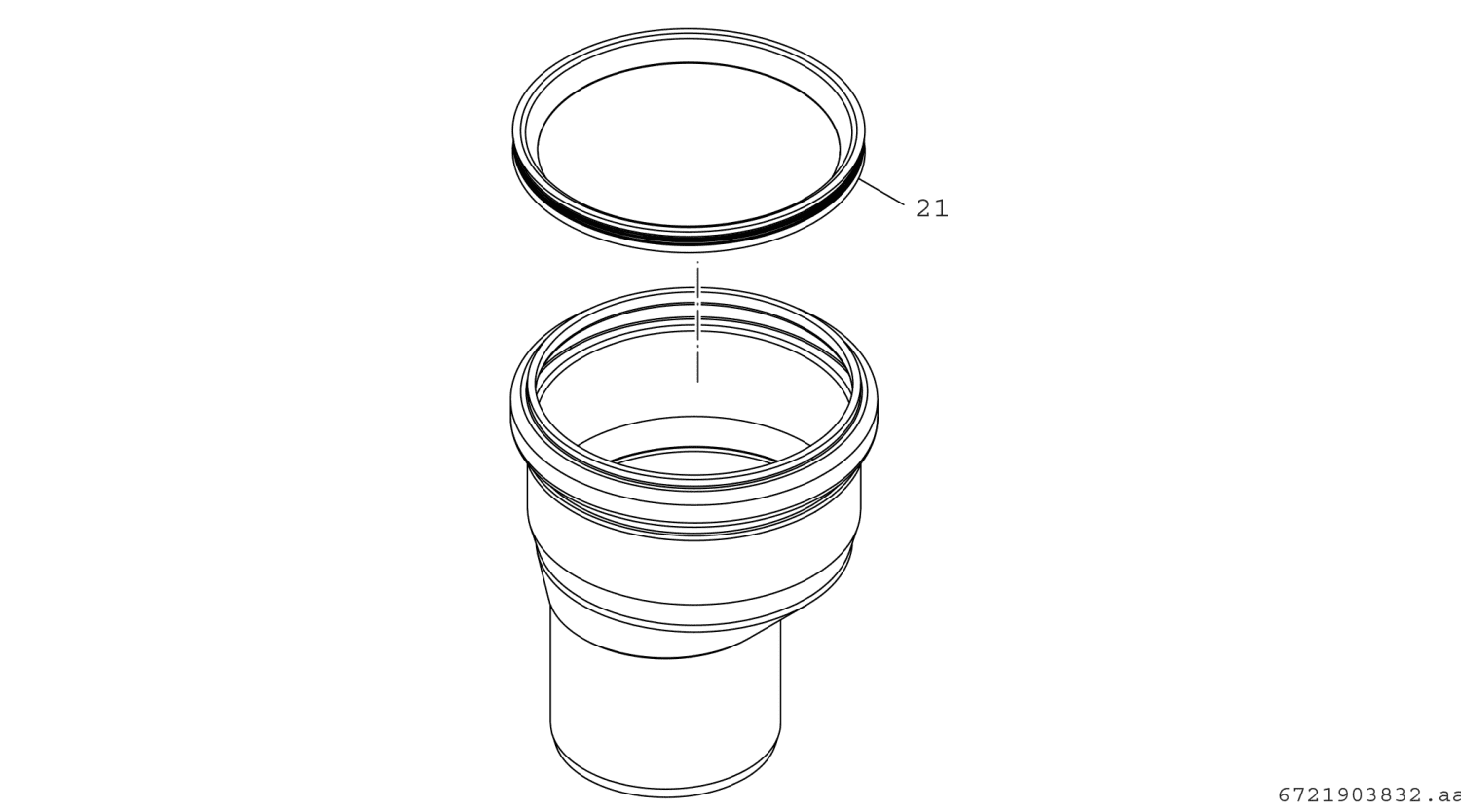 BOSCH Zub. Wohnungslüftung EPP 100/125 Adapter EPP DN 100-DN 125