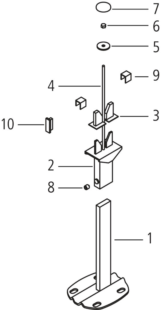 Kermi Universalkonsole Konvektor L=800 mm, weiß