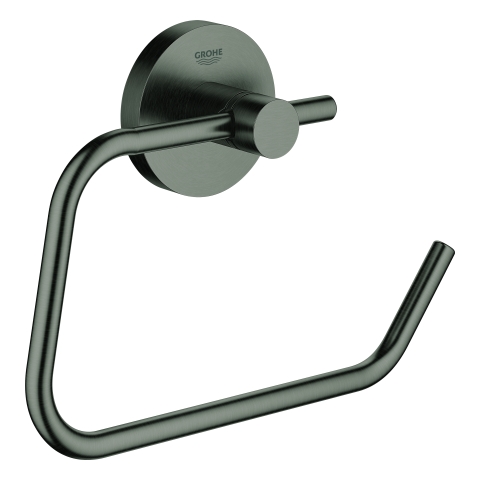 GROHE WC-Papierhalter Essentials 40689_1 ohne Deckel hard graphite gebürstet