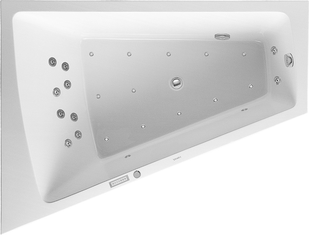 Duravit Whirlwanne Paiova 1800x1400mm, weiß Ecke links, mit Acrylvkl. Combi E