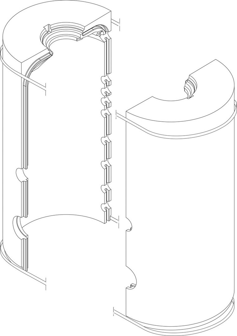 BOSCH Ersatzteil TTNR: 8735100338 Wärmeschutz Speicher S750 everp