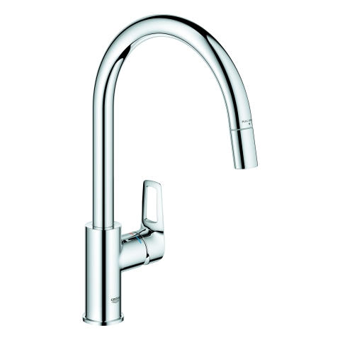 GROHE EH-Spültischbatterie BauLoop 30543 hoher Auslauf azb. Laminarbrause chrom