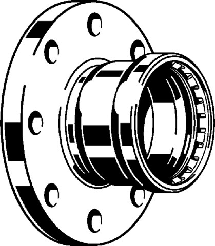 Viega Flanschübergang Sanpress Inox XL 2359XL in 64mm(DN50) Edelstahl