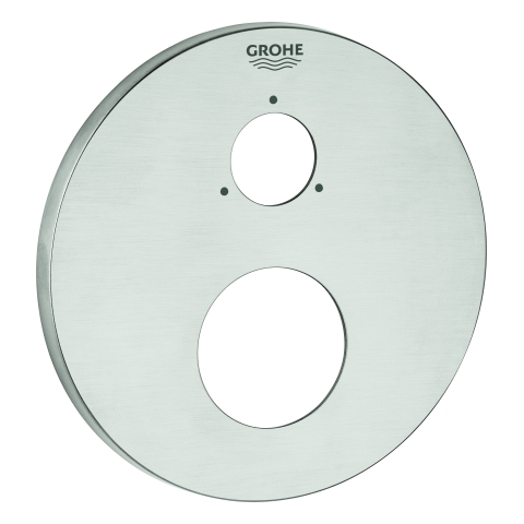 GROHE Rosette 49108 rund für EHM-Fertigmontagesets supersteel