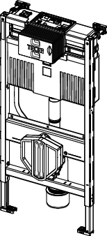 TECEprofil WC-Modul mit Uni-Spülkasten, Bauhöhe 980 mm