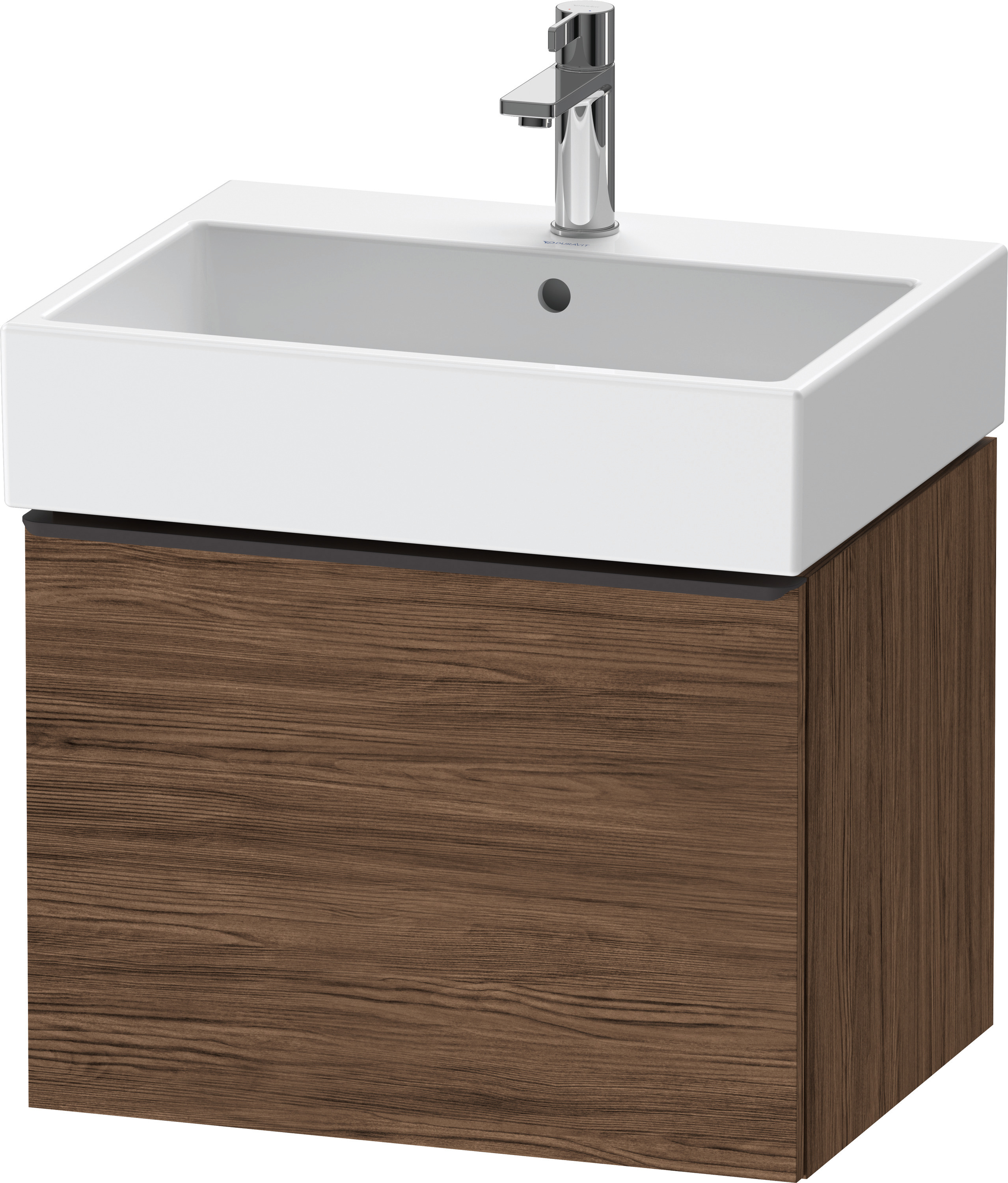 Duravit D-Neo WTU,Wdh,Ausz:1,Gr:Diamant Schw. 584x442x440mm,Nussbaum Dunkel Matt,Dekor