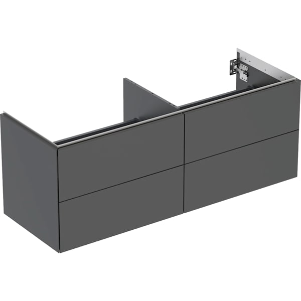 Geberit ONE Unterschrank für WT/-Platte 4 Schubl., 133,2x50,4x47cm, schwarz matt Geberit ONE Unterschrank für WT/-Platte 4 Schubl., 133,2x50,4x47cm, schwarz matt