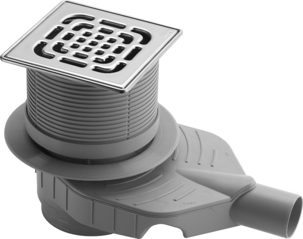 Viega Bodenablauf Advantix Top 4914.11 in DN50 Kunststoff grau