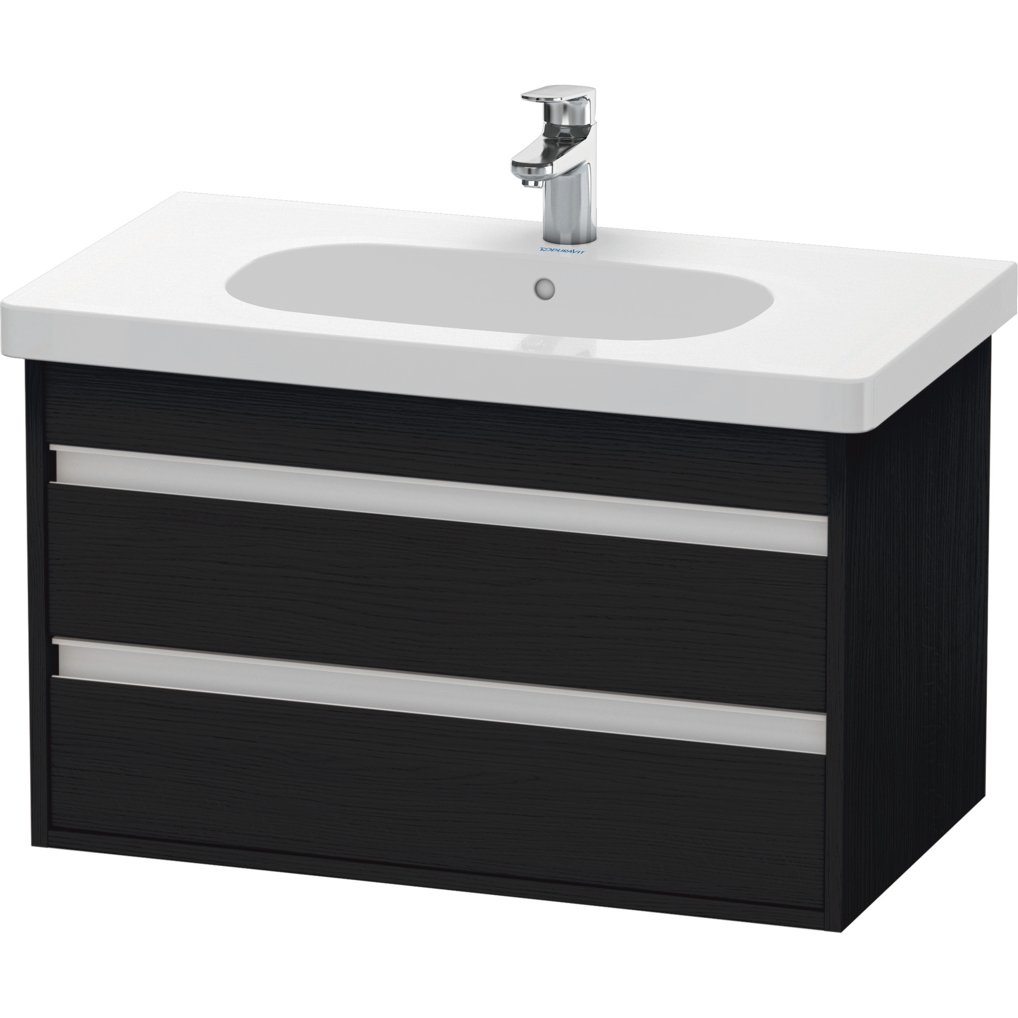 Duravit WTU wandhängend Ketho 455x800x480mm 2 SchKa, für 034285, Eiche Schwarz
