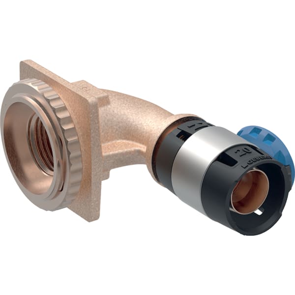 Geberit FlowFit Anschlusswinkel 90Gr für UP-SPK Rg+ d20-Rp1/2