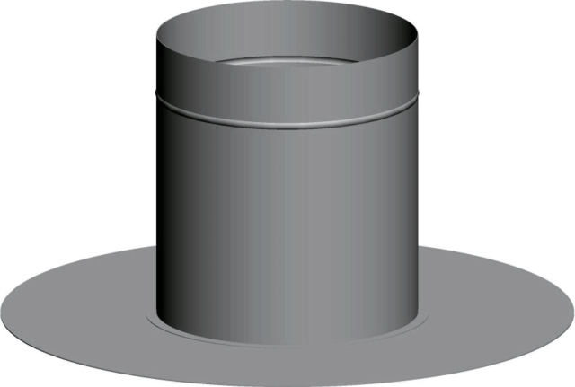 Wolf Flachdachkragen DN225 aus Edelstahl Wolf Flachdachkragen DN225 aus Edelstahl