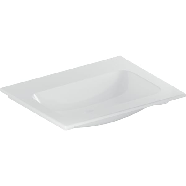 Geberit iCon Möbelwaschtisch 60x48cm ohne Hahnloch, ohne Ül., weiß, KeraTect