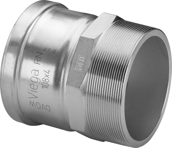 Viega Sanpress Inox XL Übergangsstück 2311XL d 88,9 mm x AG 3" Edelstahl