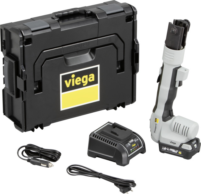 Viega Presswerkzeug Pressgun 6 2295.4 in 18V/2,5 Ah Akku+Ladegerät Viega Presswerkzeug Pressgun 6 2295.4 in 18V/2,5 Ah Akku+Ladegerät
