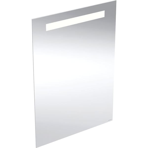 Geberit Option Basic Lichtspiegel, eckig Beleuchtung oben, 50x70x3cm, alu. elox
