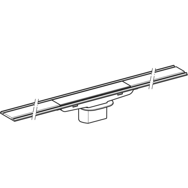 Geberit CleanLine60 Duschrinne, L:30-130 cm für dünne Bodenbeläge