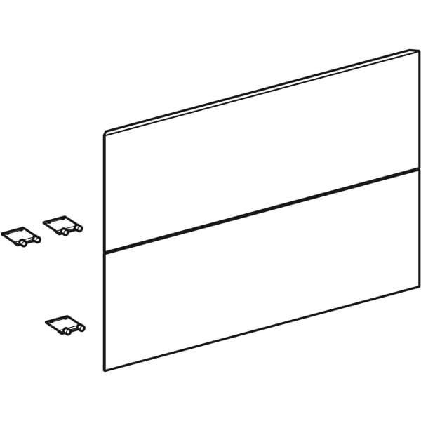 Geberit Set Schubl.-Frt für ONE US, 2 Schubl. für WT B: 60cm, sandgrau glänzend