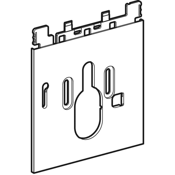 Geberit Designplatte AquaClean Komplettanlage unten Glas weiß