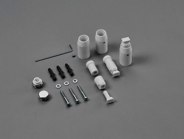 ZE Zubehör Wand-Montagezubehör, weiß Set für Zehnder Zeno