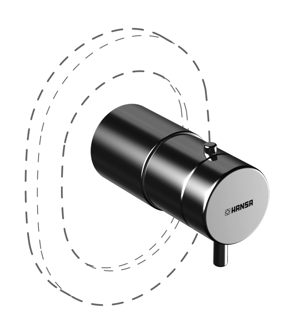 Hansa Rohbauset Brause-Thermostatbatterie HANSA 0822