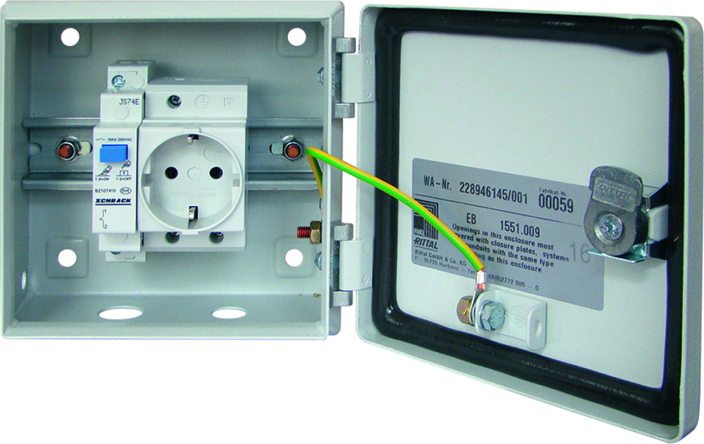 Fröling Hausanschlussbox IP66 nach IEC 50629 Pelletsbefüllung 150x150x80