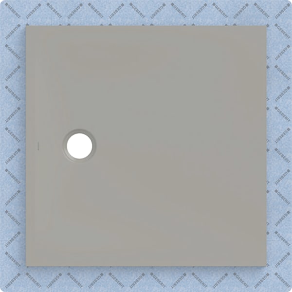Geberit CleanFloor30 Duschfläche 90 x 90 cm integriert, mit Dichtvlies, grau matt