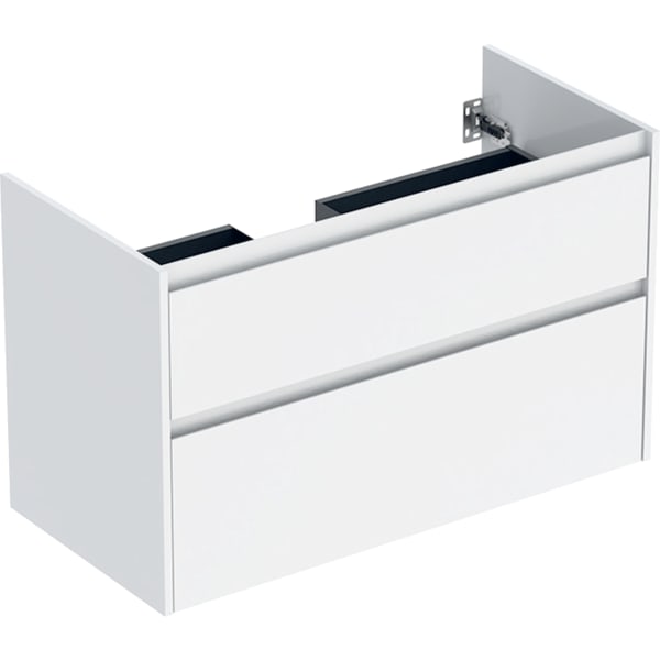 Geberit Unterschrank für MWT, 2 Schubladen B:100cm, weiß glanz