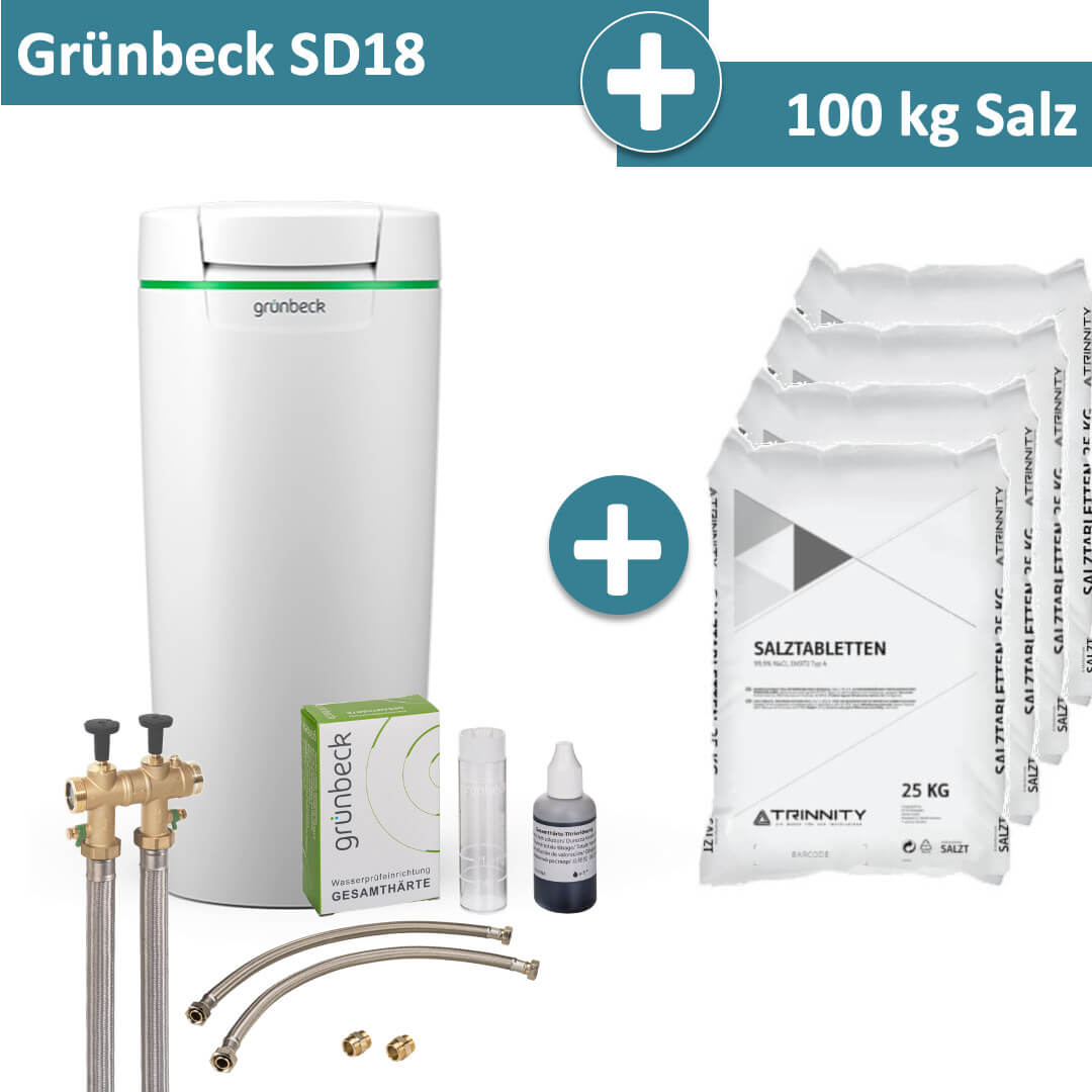 Grünbeck Enthärtungsanlage  softliQ:SD18 mit 100 kg Salz