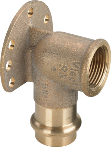 Viega Wandscheibe mit SC 2225.5LF in LABS-frei in 15mm x Rp1/2 Rotguss