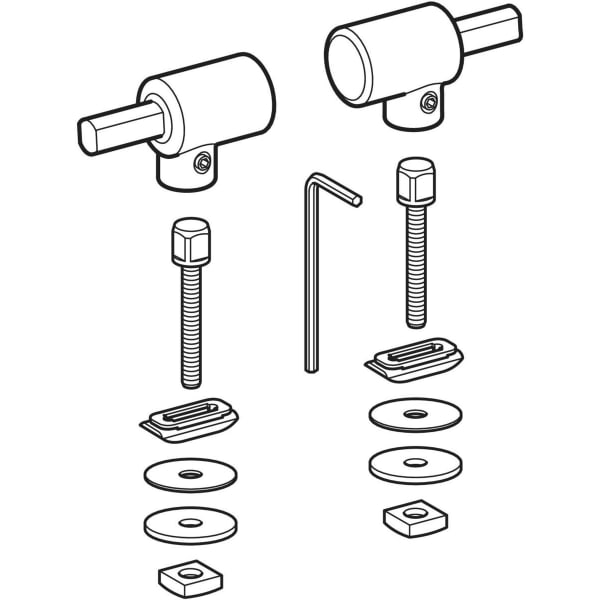 Geberit Scharniere m. Absenkautomatik, 1 Paar zu 571005