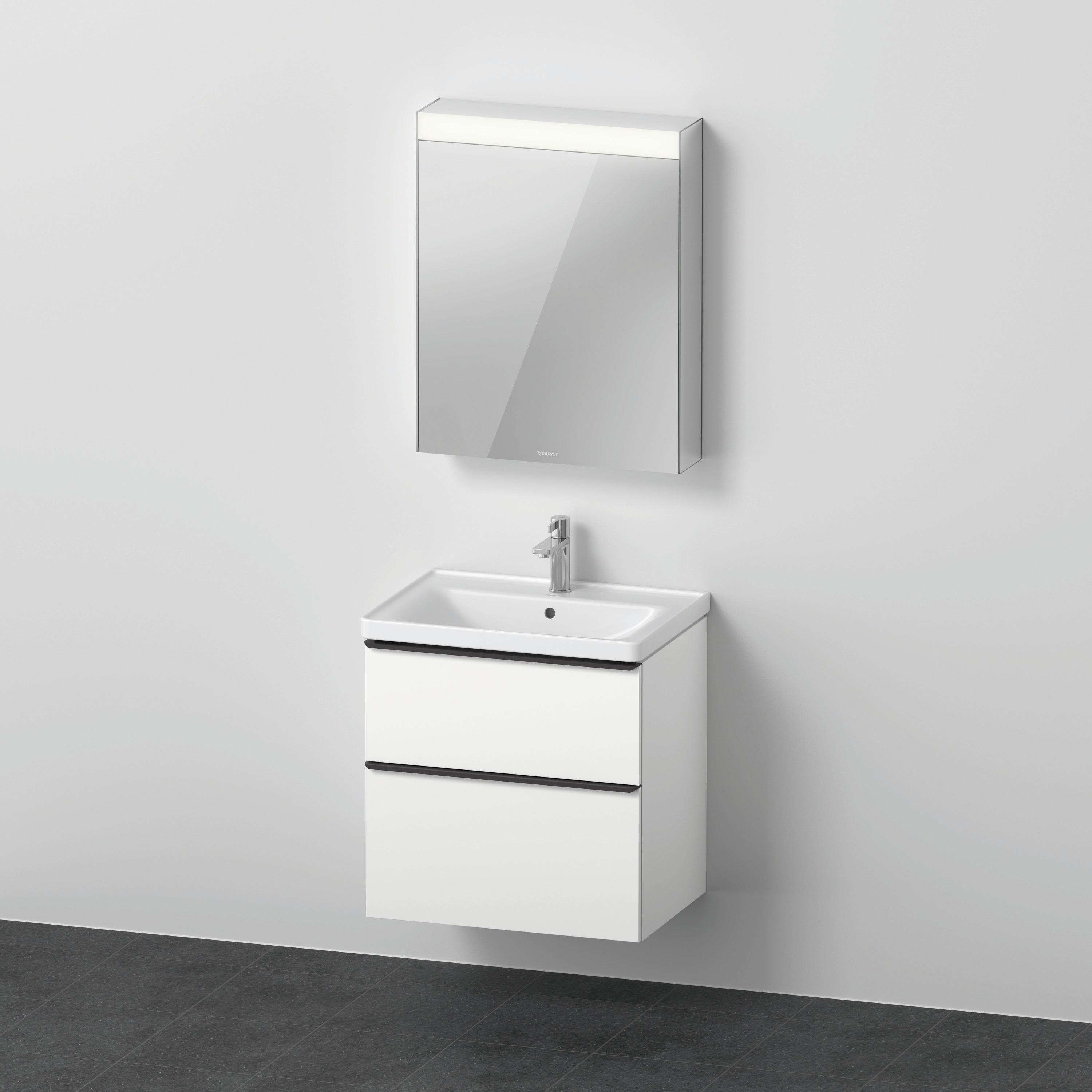Duravit D-Neo Möbel-Set wandh. 650x480mm WT,WTU Ausz 1,SBK 1,SPS TA L,Weiß Matt