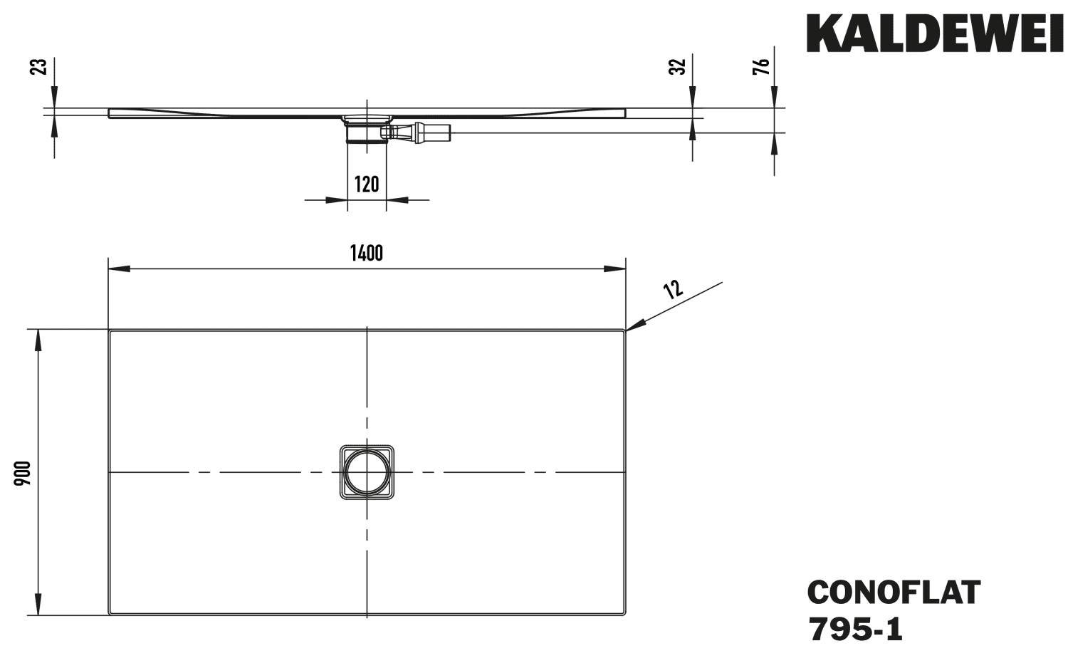 KA DW CONOFLAT Mod.795-1,900x1400mm, pergamon,Perl-Effekt