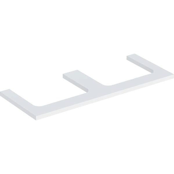 Geberit ONE WT-Platte, Aus re/li, für AWT 120x3x47cm, weiß matt