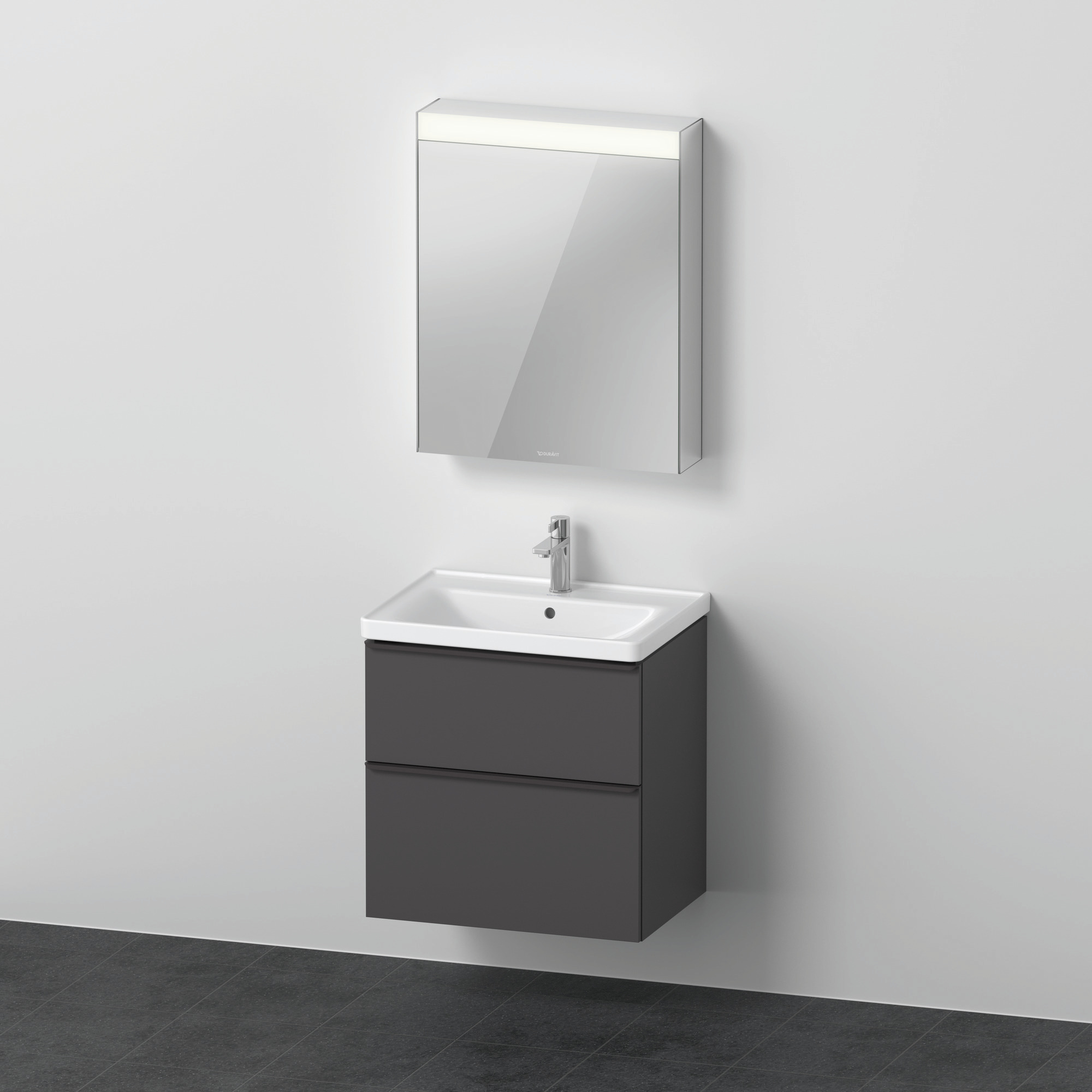 Duravit D-Neo Möbel-Set wandh. 650x480mm WT,WTU Ausz 1,SBK 1,SPS TA R,Graphit M.