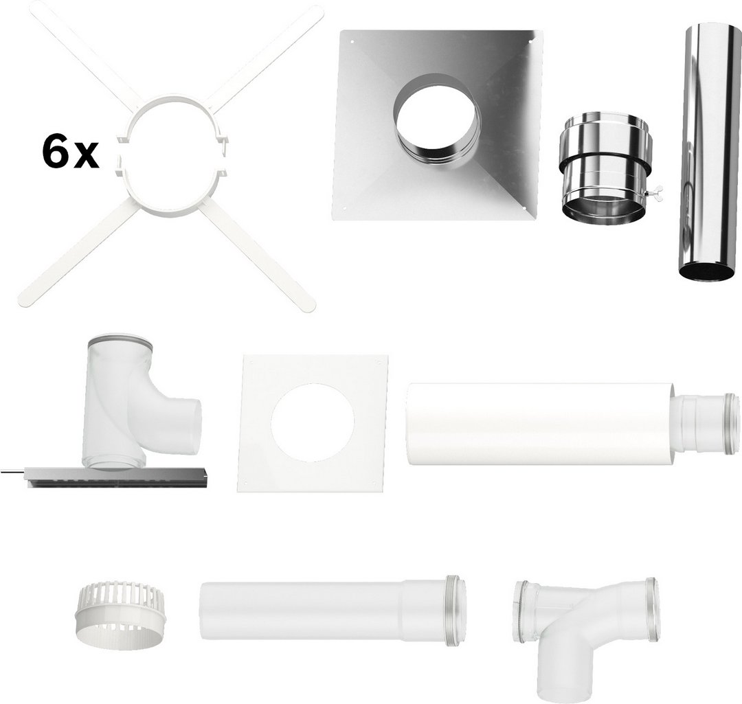 BOSCH Abgaszubehör FC-Set110-B53 Grundbausatz B53 Edelstahl, d:110mm oben