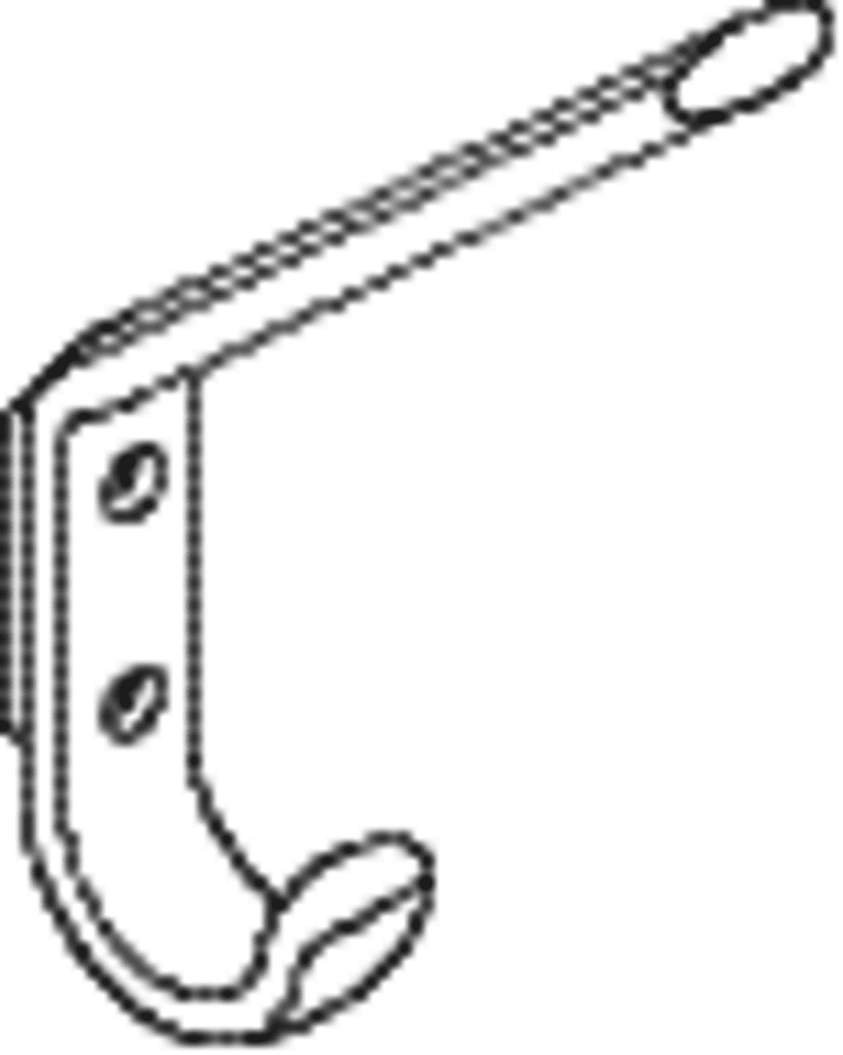 HEWI Garderobenhaken Ser 477, H:165mm orange